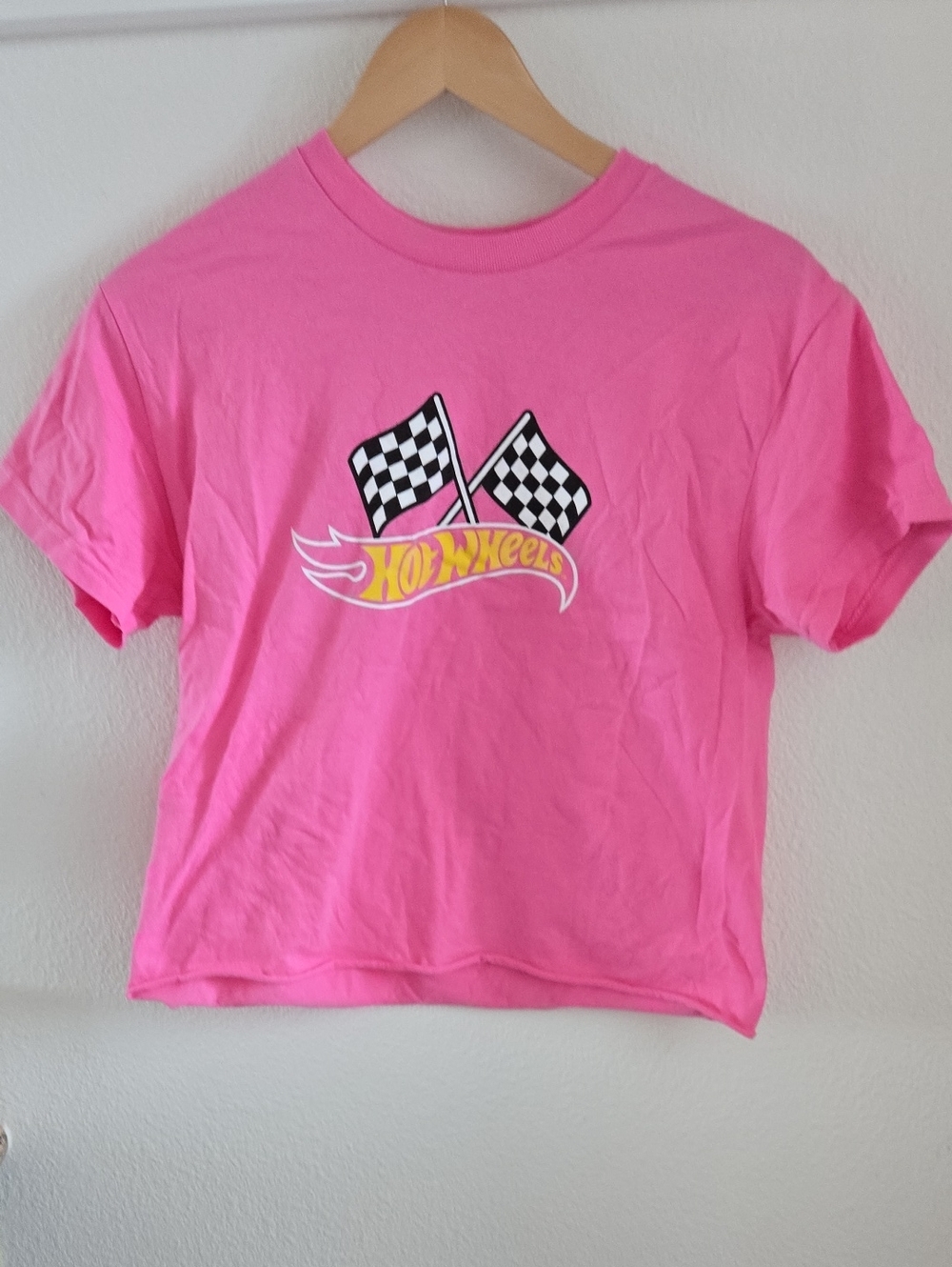 Pink Hot Wheels Crop Top